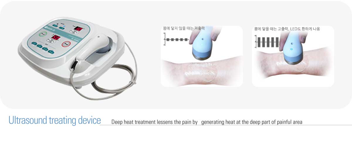 Ultrasound treating device